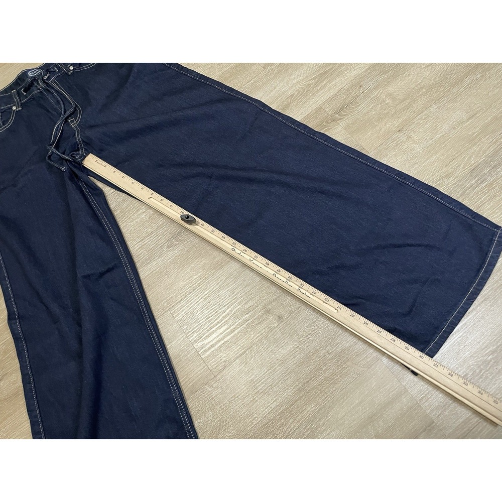 NWT Scoop Relaxed Low Slung Wide Leg Jeans Size 4 Dark Wash Festival Y2K - Picture 7 of 9